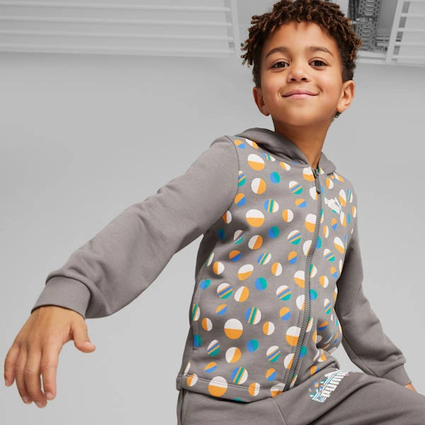 Poletna udobja za male raziskovalce ESS+ PUMA hoodie